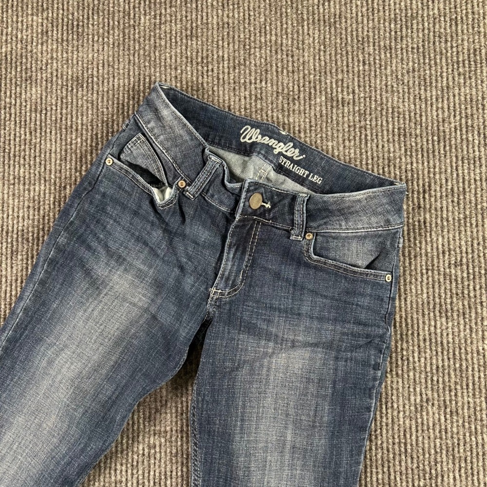 Wrangler Womens Jeans 3x32 Dark Wash Straight Leg Y2K Western Rodeo Denim